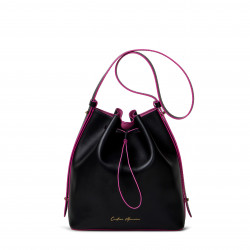 Sandra - black/fuchsia